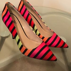 Multicolored Neon Heels